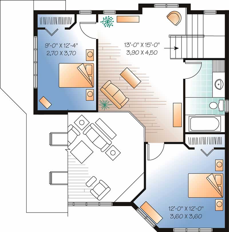 HOME PLAN SECOND LEVEL