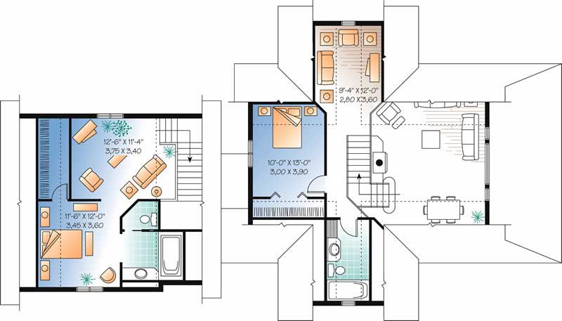 HOME PLAN SECOND LEVEL