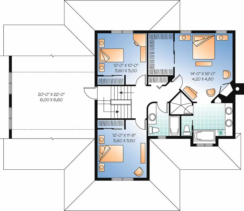 HOME PLAN SECOND LEVEL
