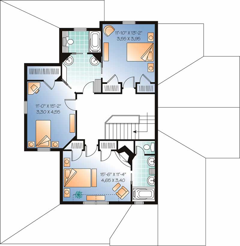HOME PLAN SECOND LEVEL