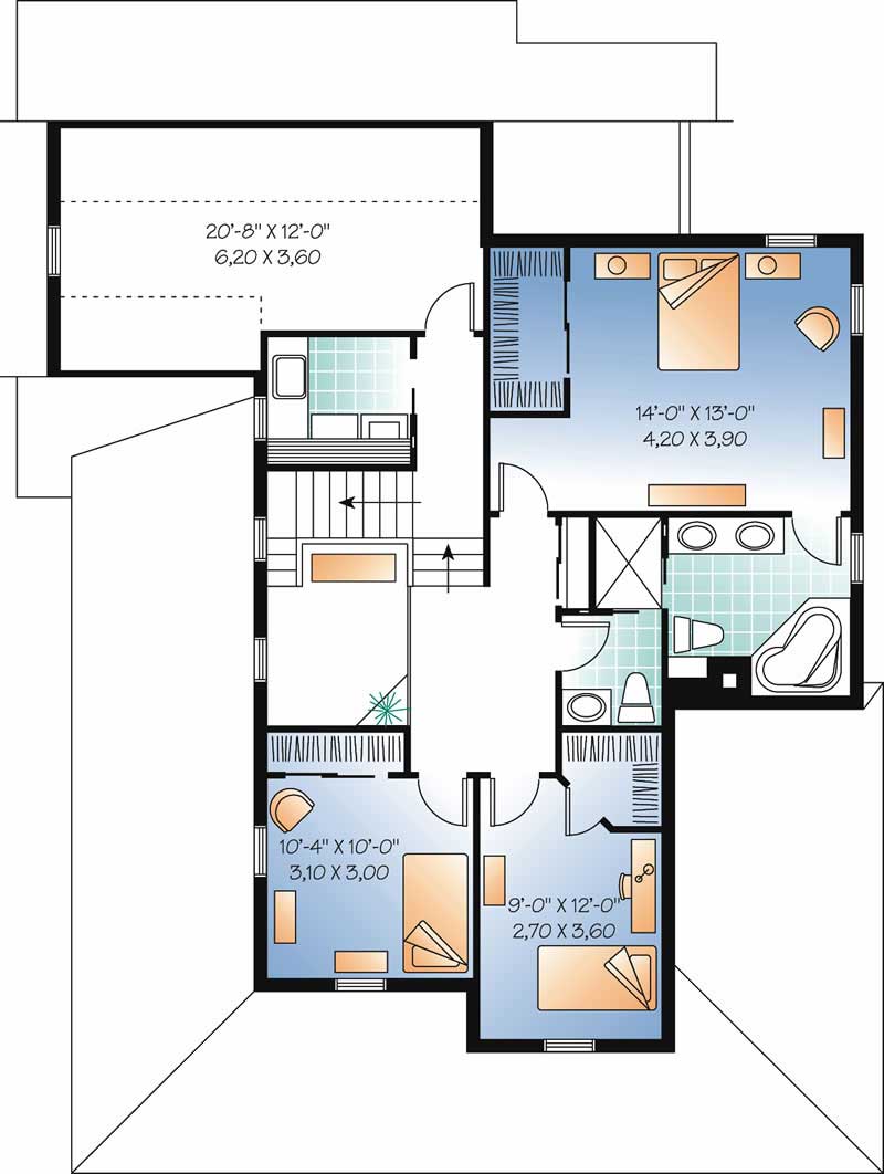 HOME PLAN SECOND LEVEL
