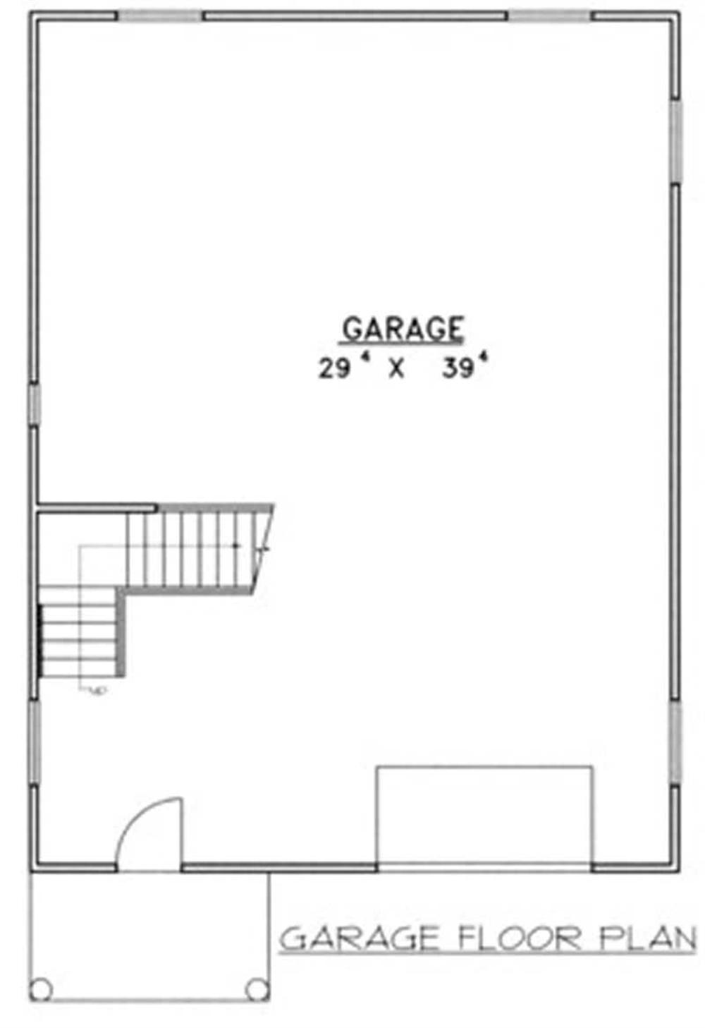 Floor Plan Garage