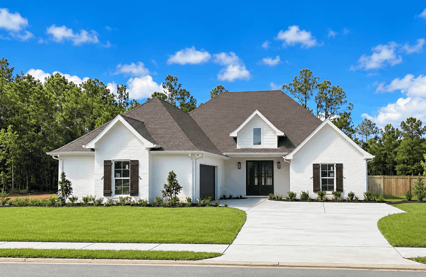 Front elevation of Traditional home (ThePlanCollection: House Plan #140-1143)