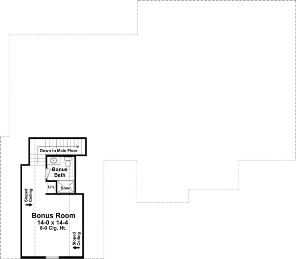 Floor Plan Bonus Room