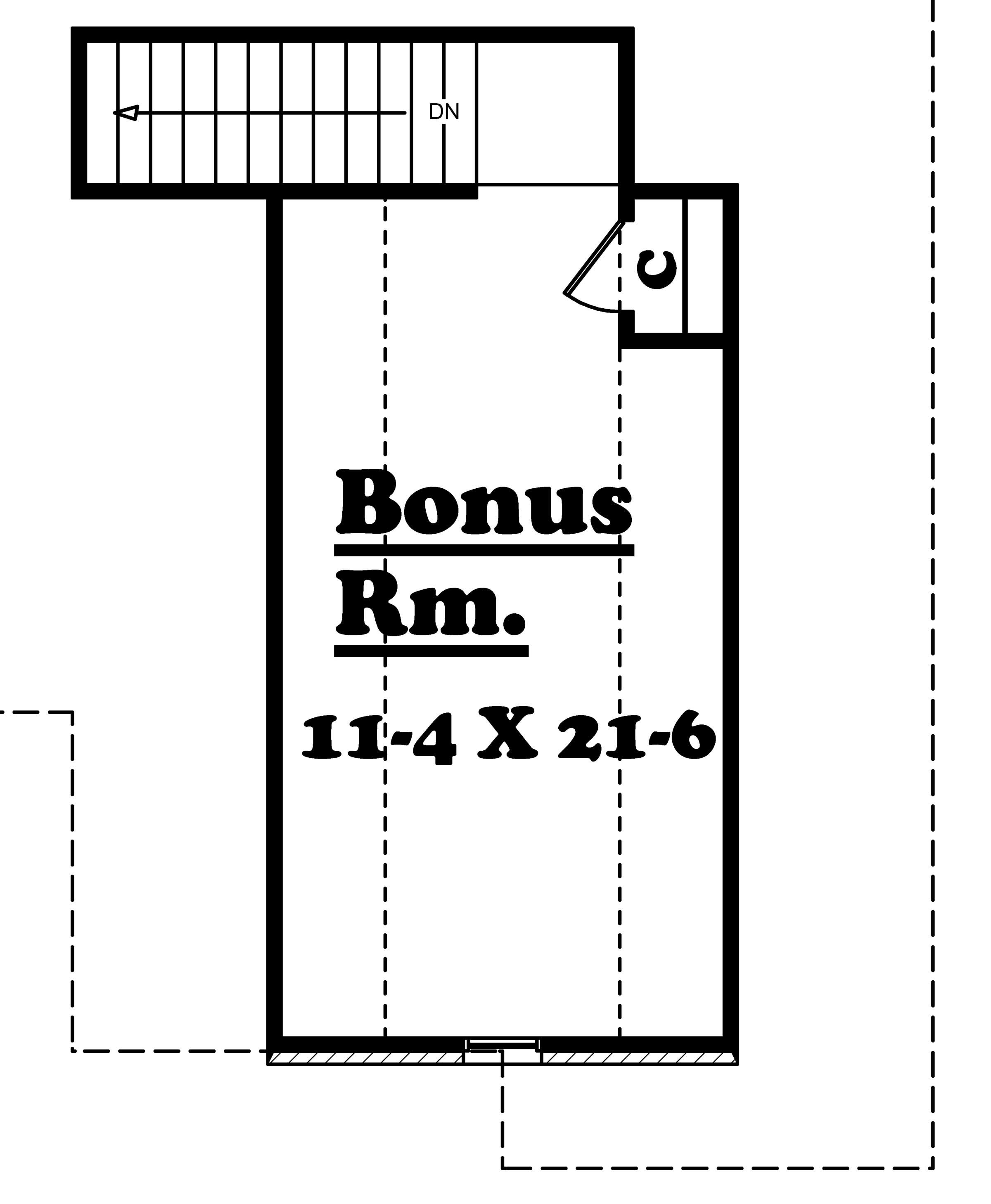 Floor Plan Bonus Room