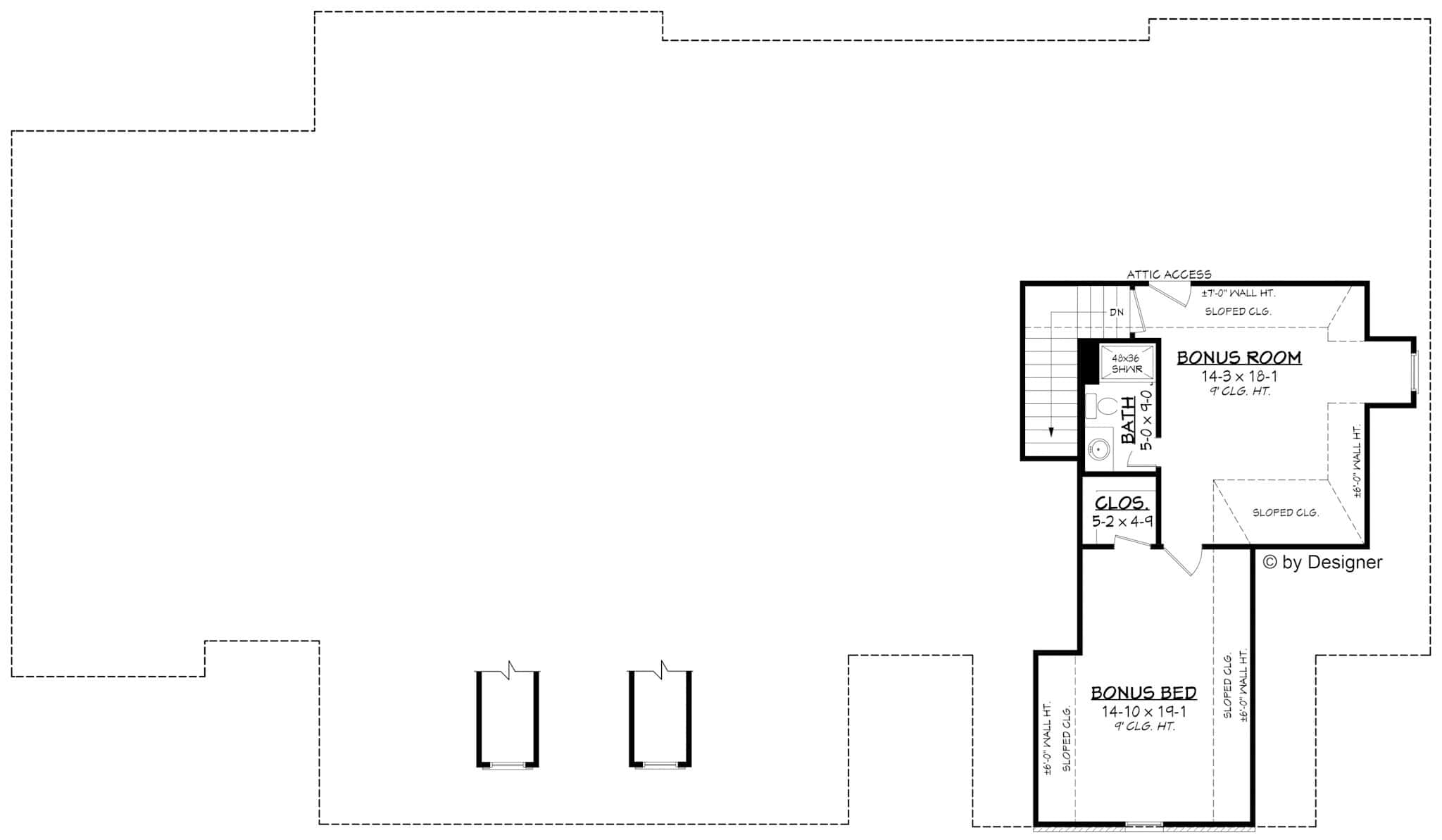 Floor Plan Bonus Room
