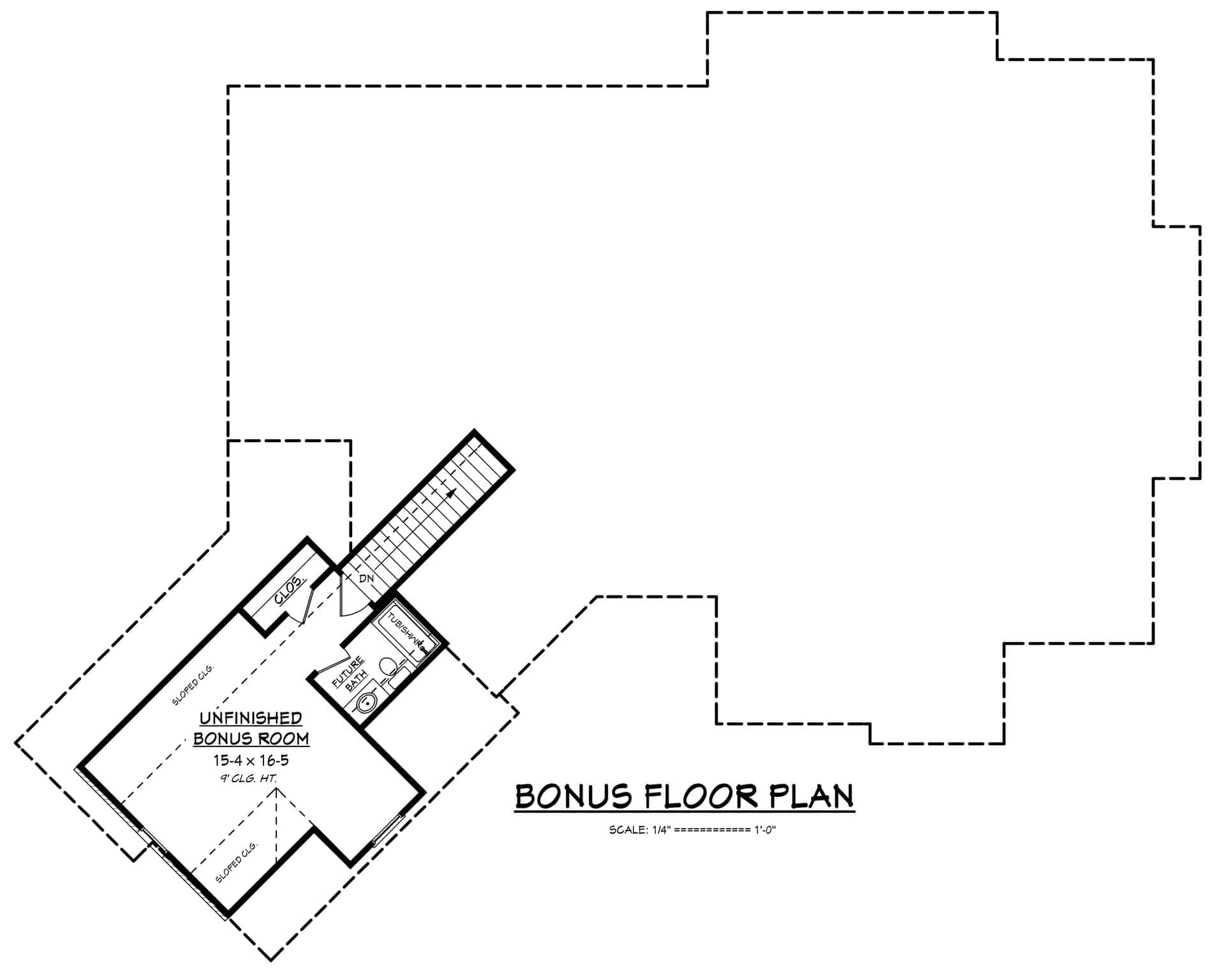 Floor Plan Bonus Room