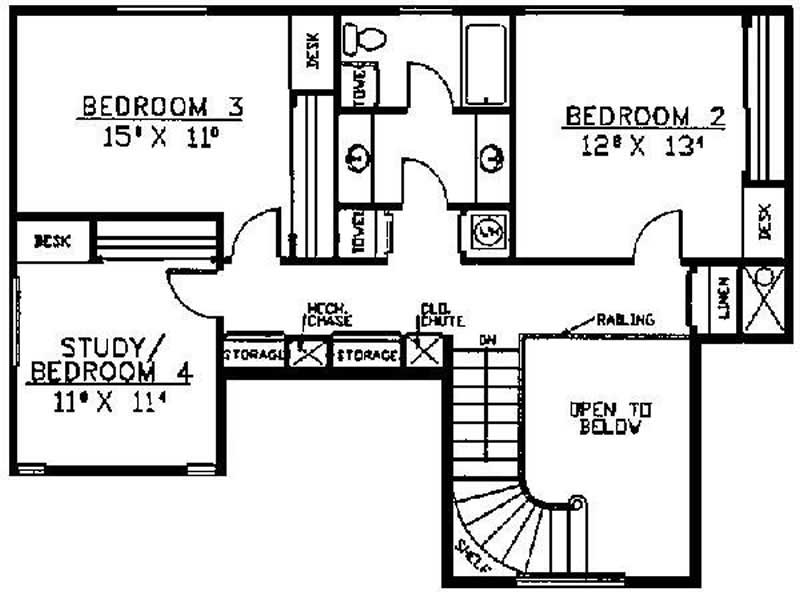 Upper Level Floor Plan