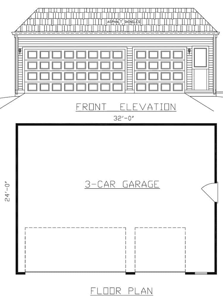 Floor Plan Garage