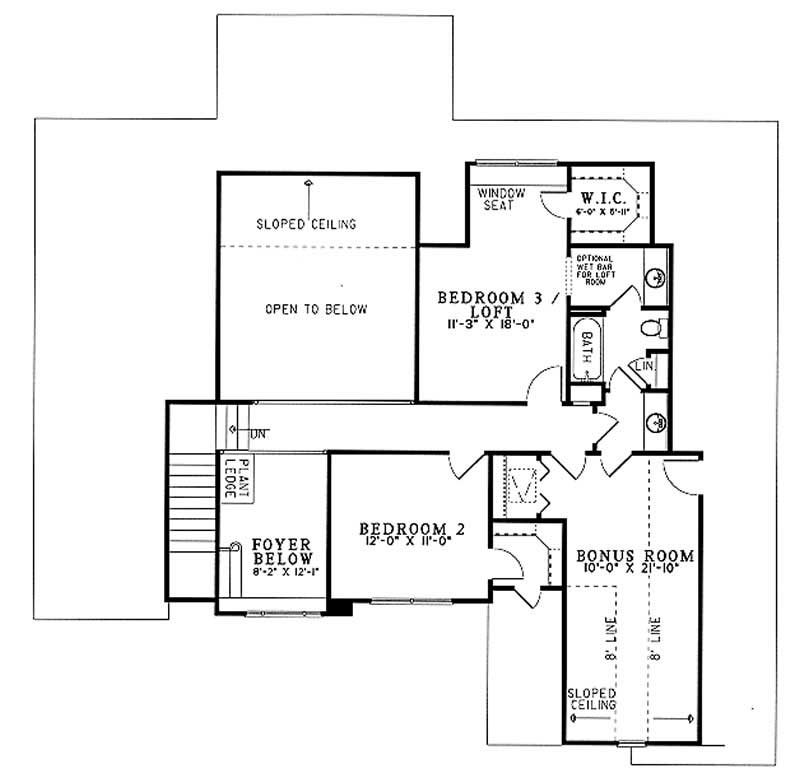 Upper Level Floor Plan