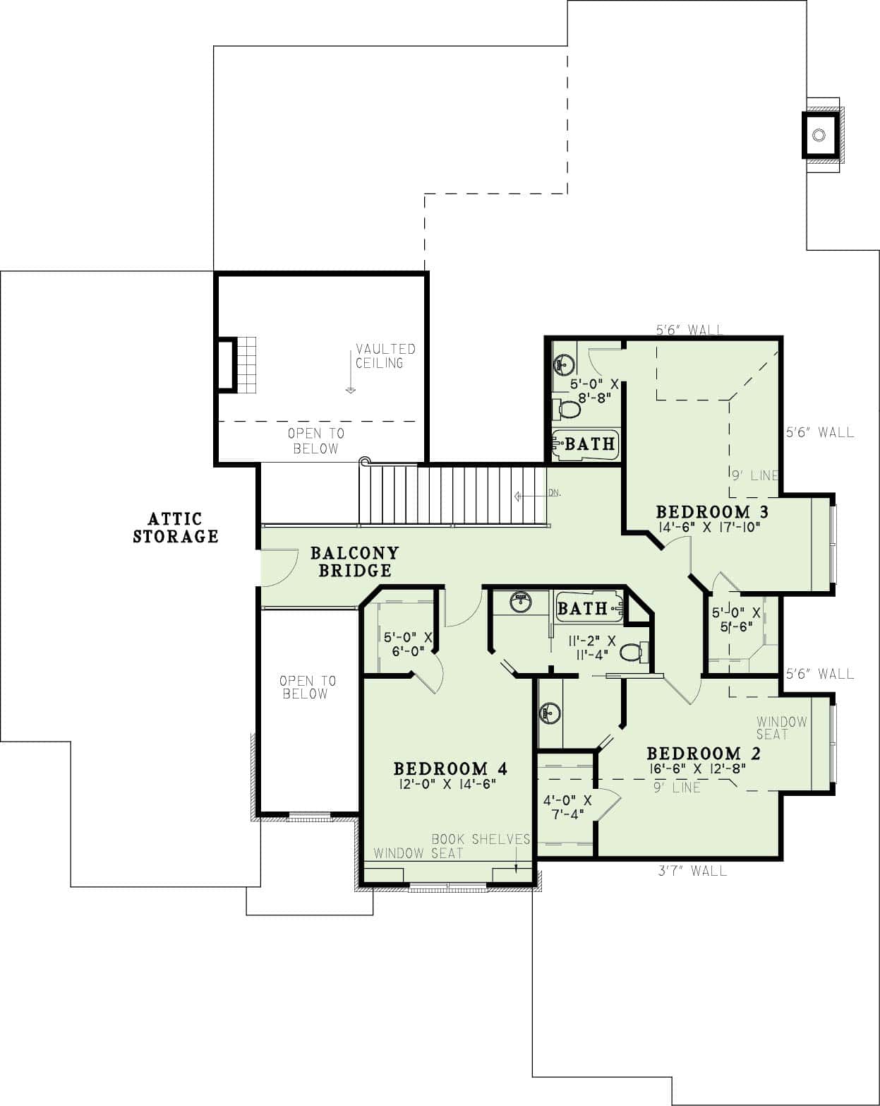 Upper Level Floor Plan