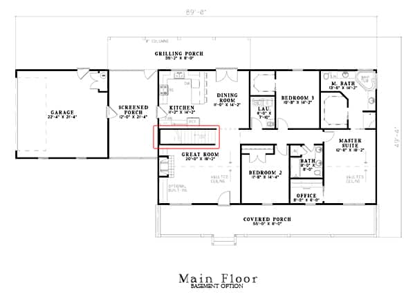 Basement Option Stair Location