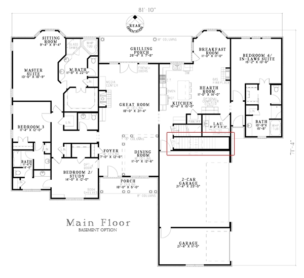 Floor Plan Main Level