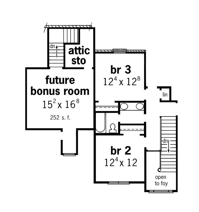 upper floor plan