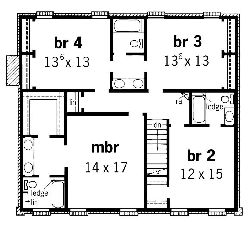upper floor plan
