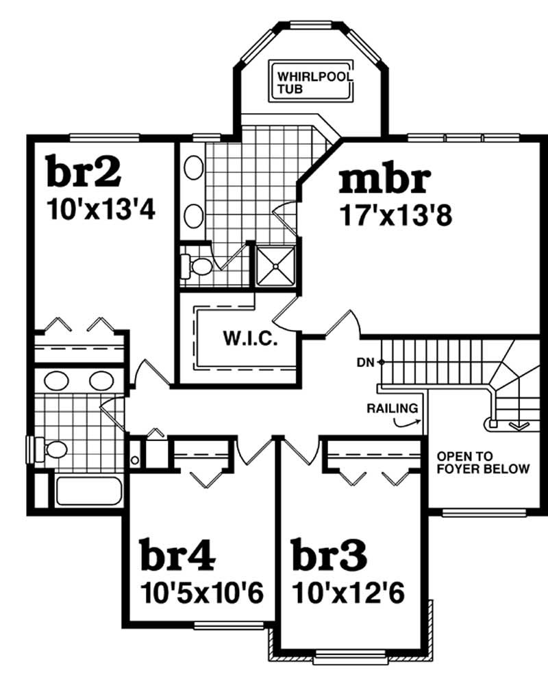 second floor plan