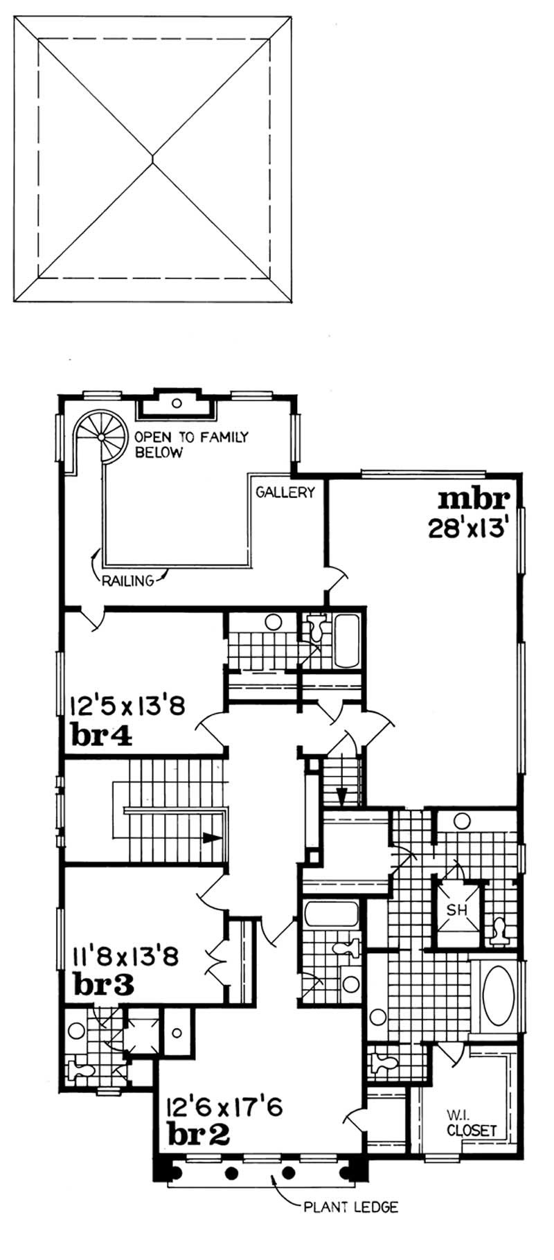 second floor plan