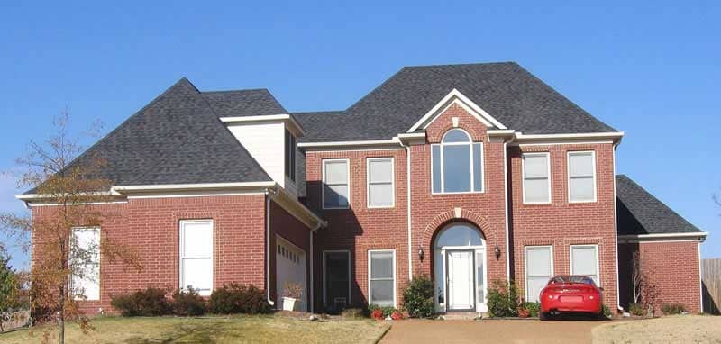 Front view of Southern home (ThePlanCollection: House Plan #170-1511)