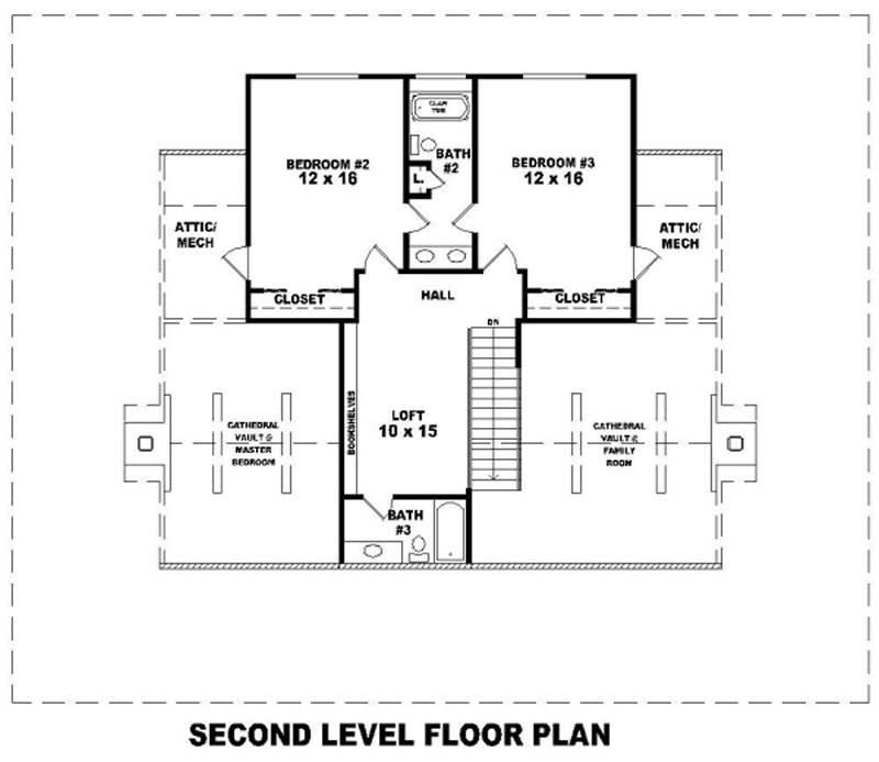 SECOND LEVEL FLOOR PLAN