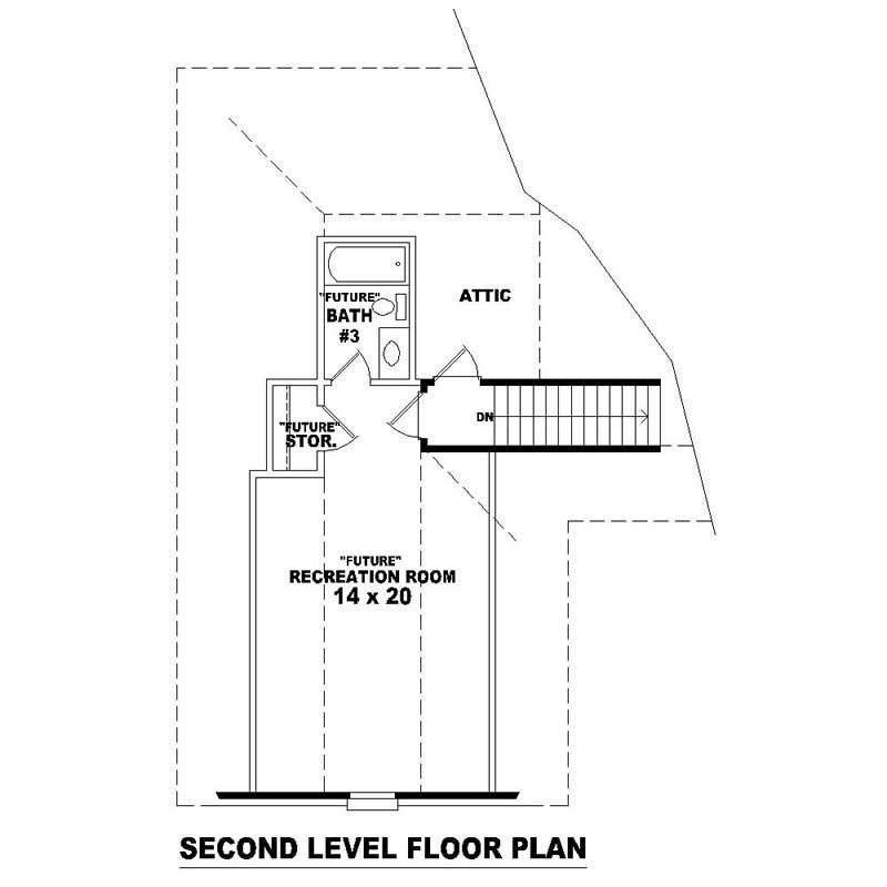 HOME PLAN SECOND LEVEL