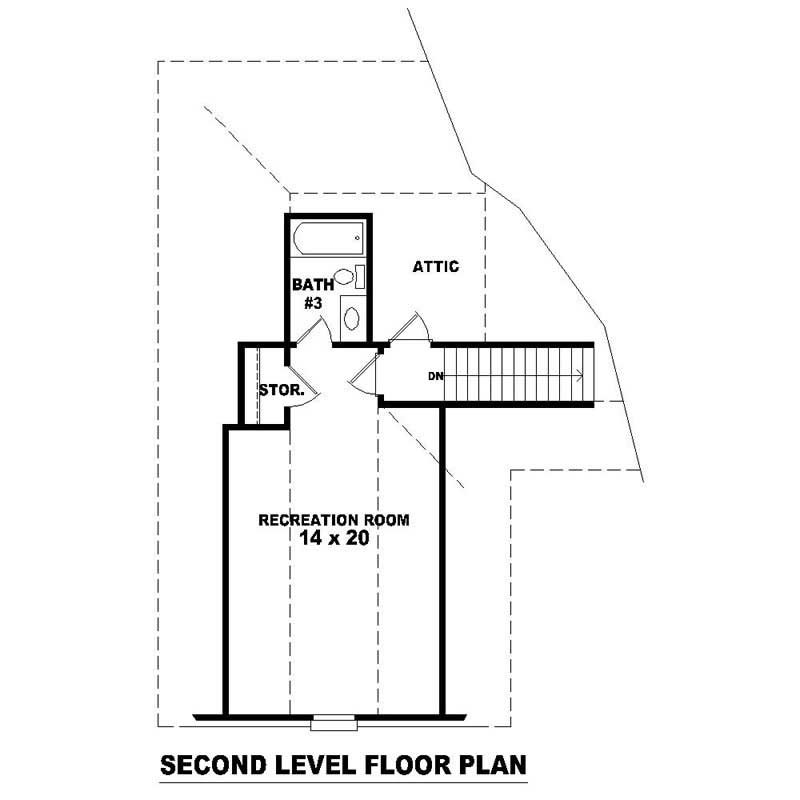 HOME PLAN SECOND LEVEL