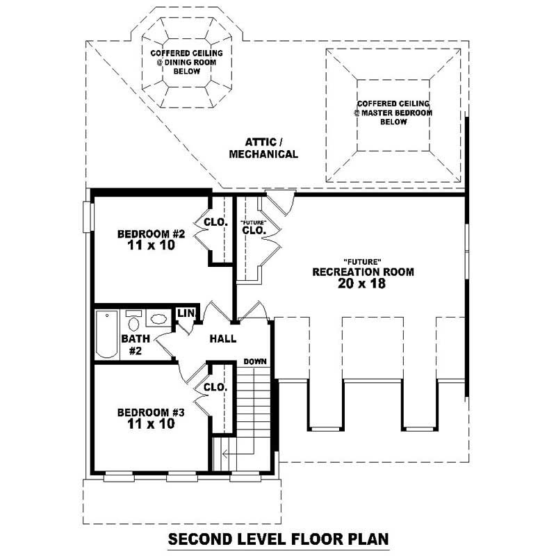 HOME PLAN SECOND LEVEL