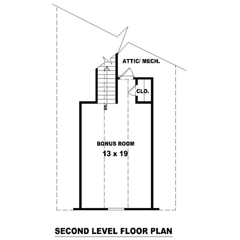 HOME PLAN SECOND LEVEL