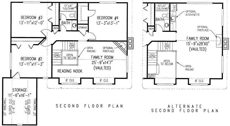 Second Level Floor Plan