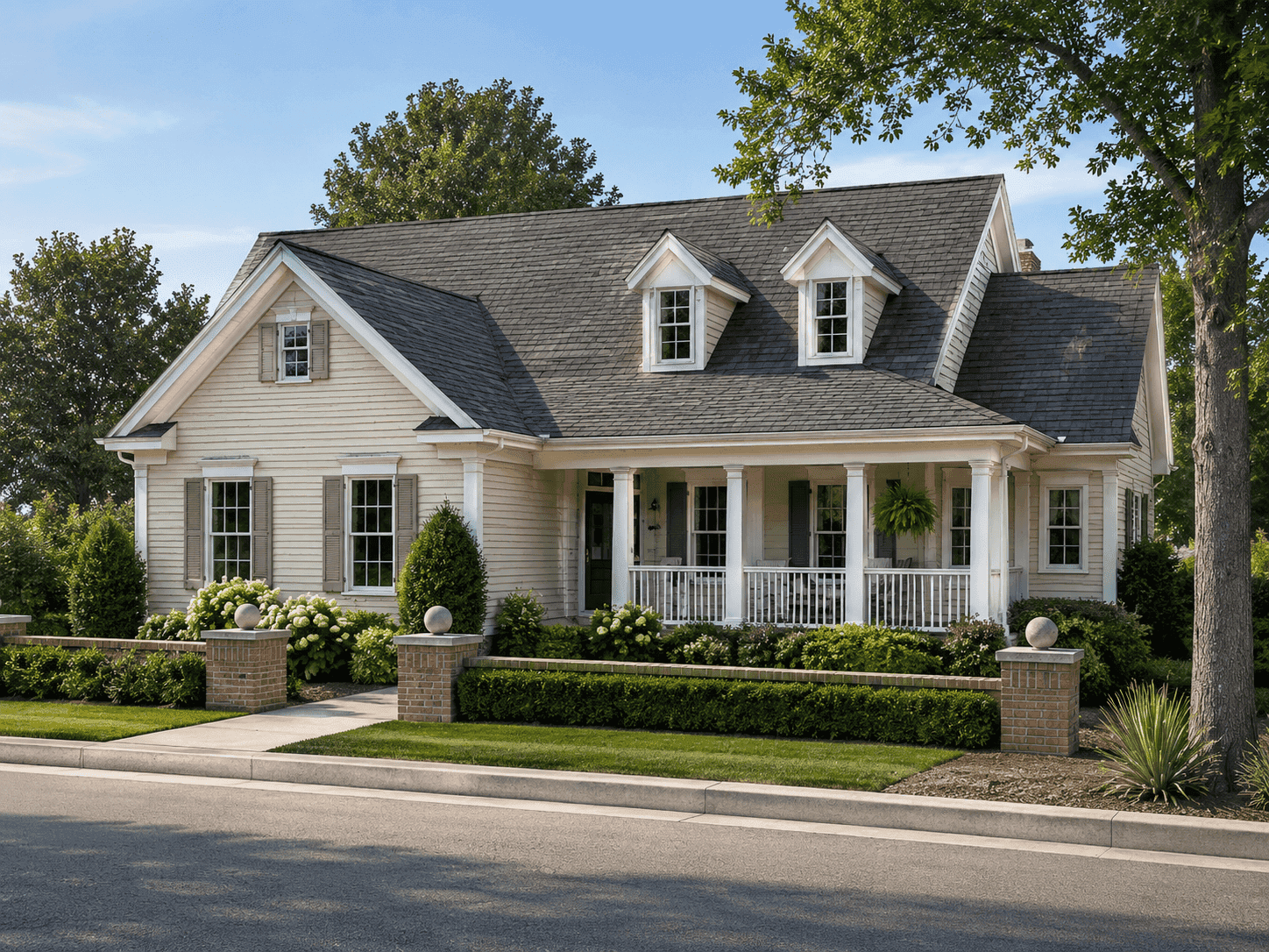Front elevation of Country home (ThePlanCollection: House Plan #178-1102)