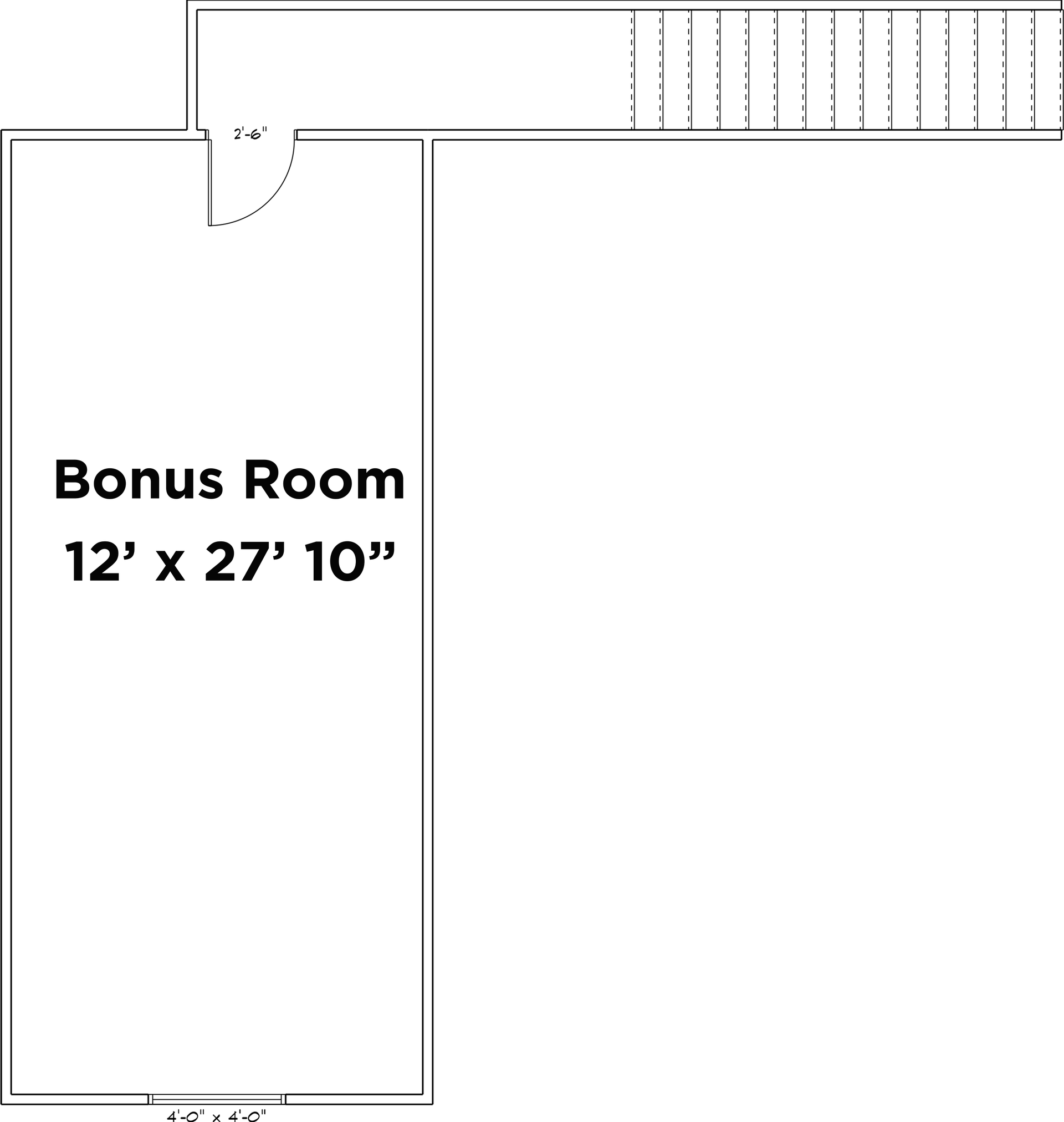 Floor Plan Bonus Room