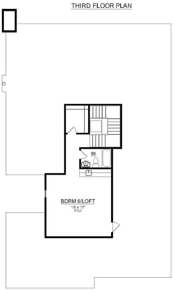 Floor Plan Third Story