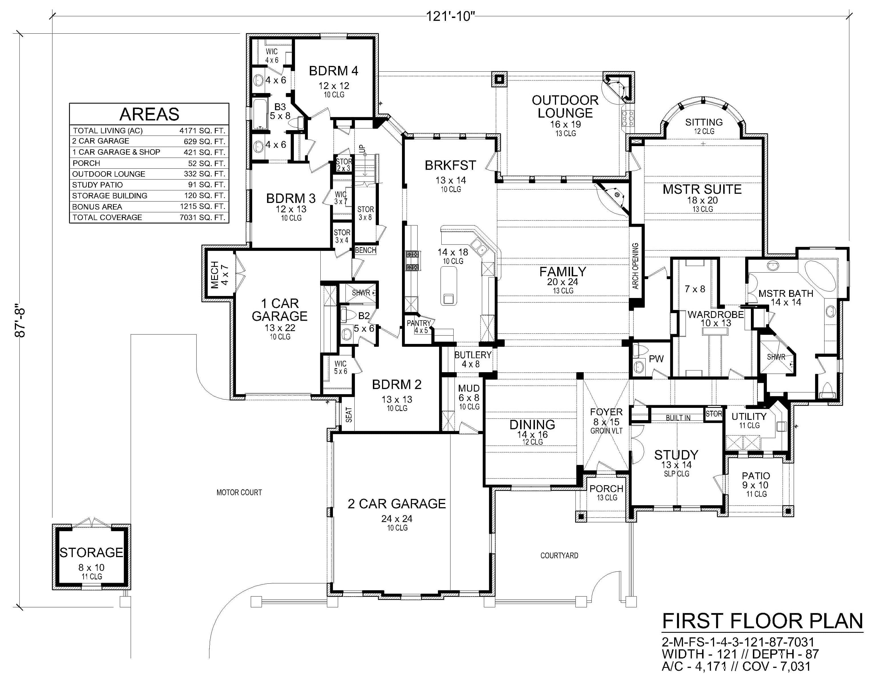 Floor Plan First Story