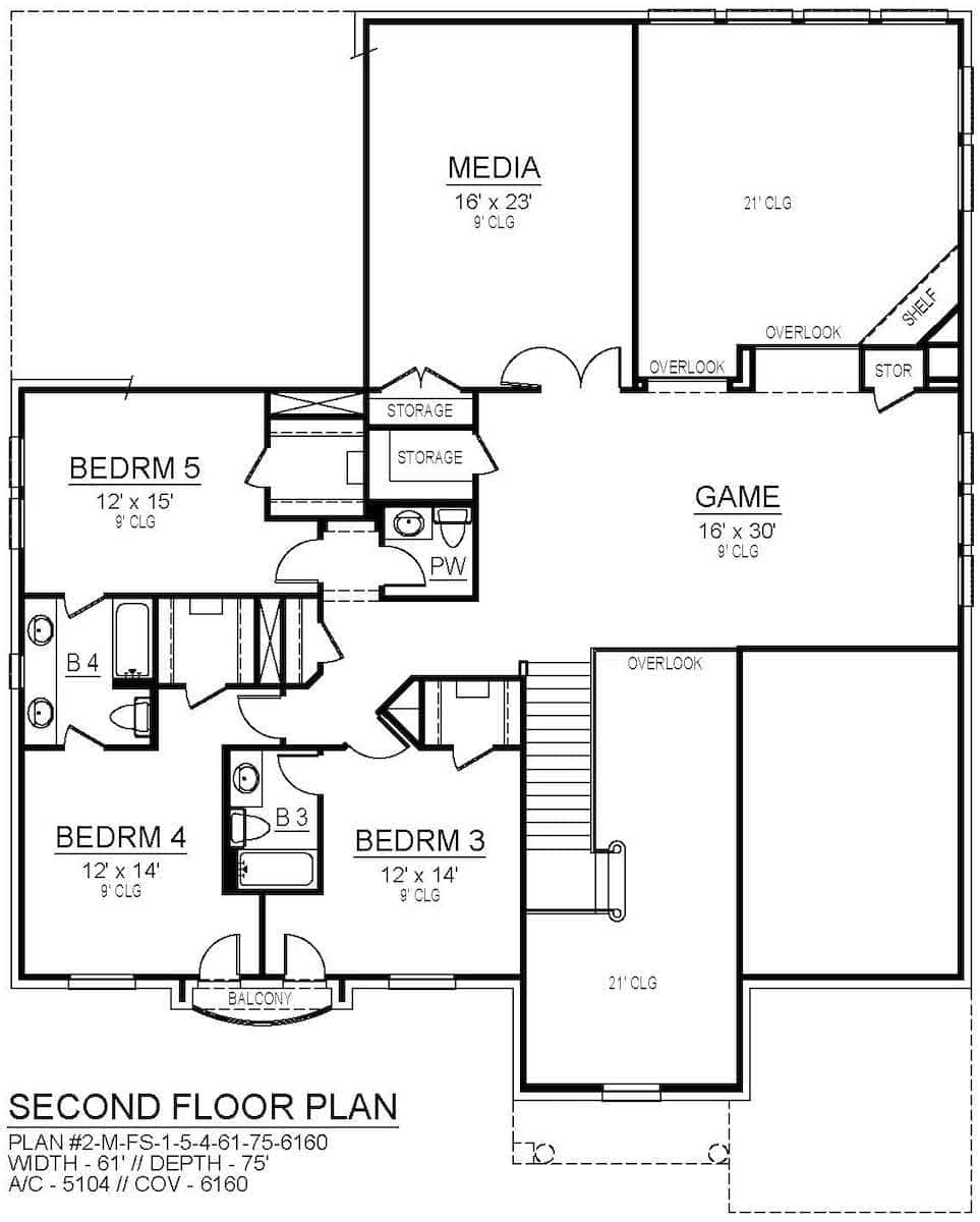 Floor Plan Second Story