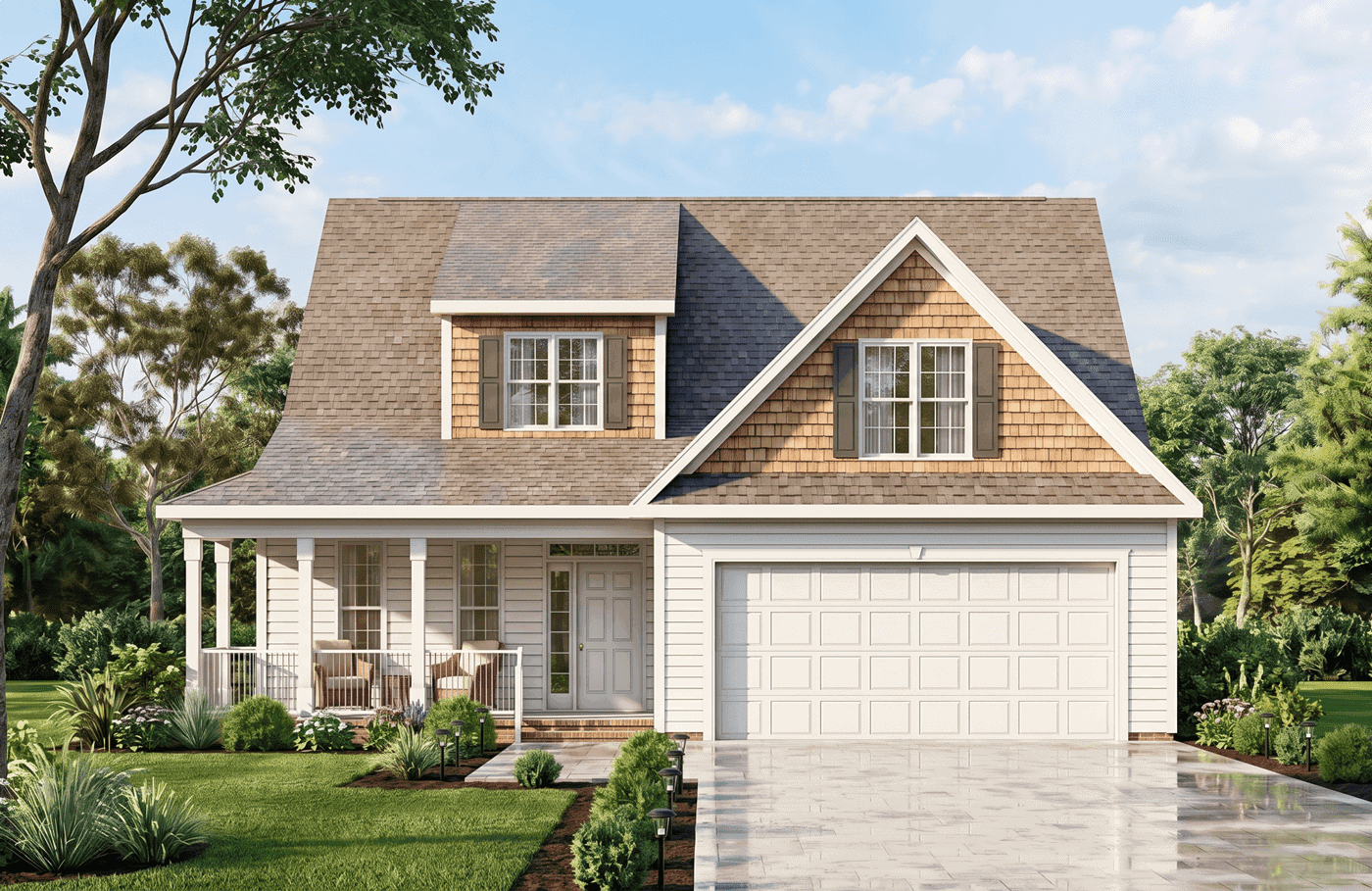 A Craftsman-Farmhouse elevation with Screened porch, gable-and-dormer roofline, and covered porch areas. 3 beds, 1,903 sq ft - Plan #198-1257