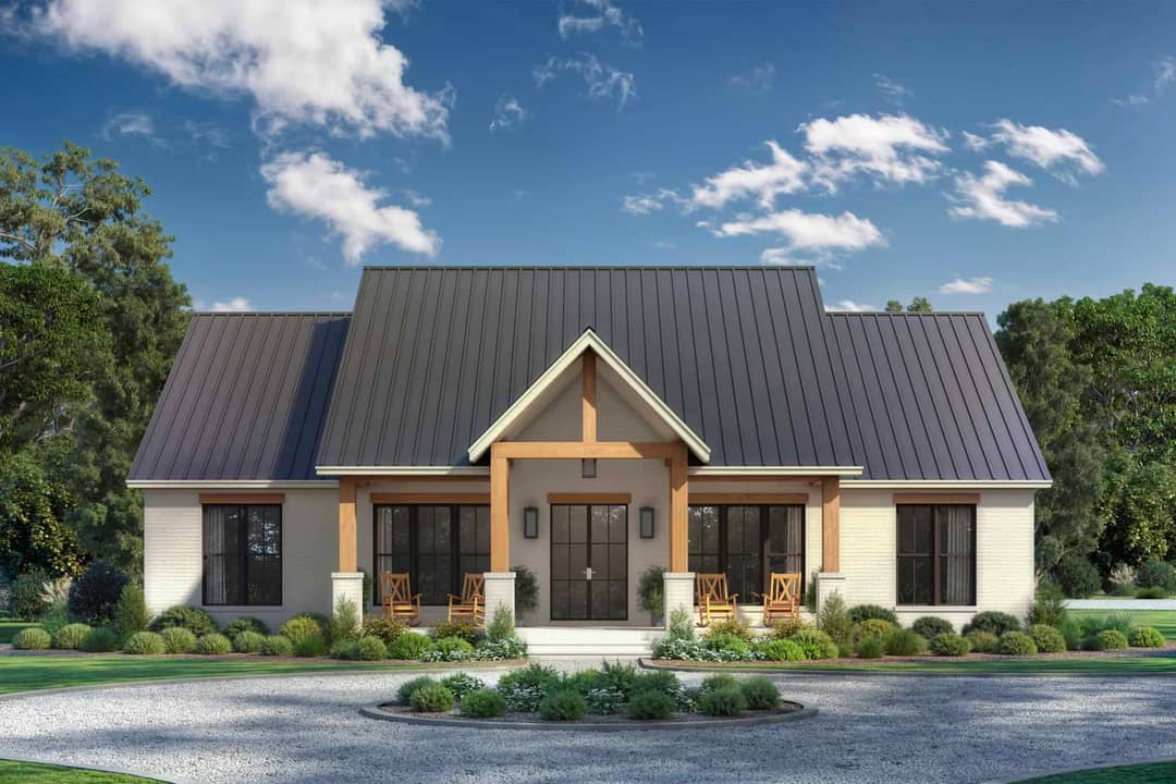 Transitional House Plan with His & Hers Closets - 2400 Sq Ft, 3 Beds ...