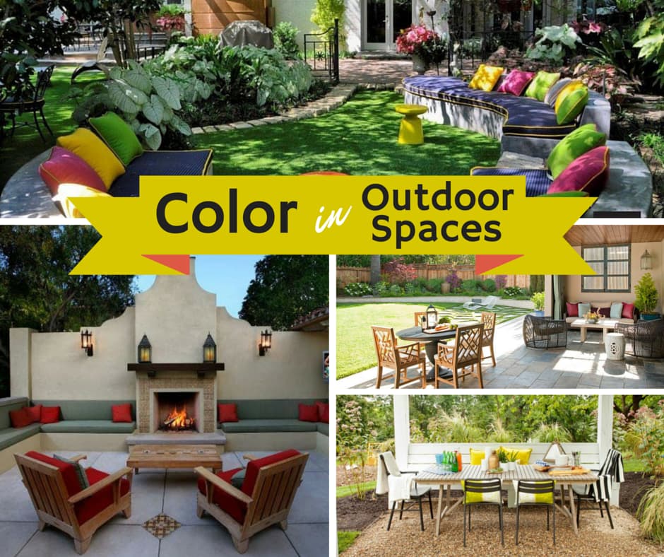 6 Design Ideas to Perk Up Your Outdoor Living Space with Color